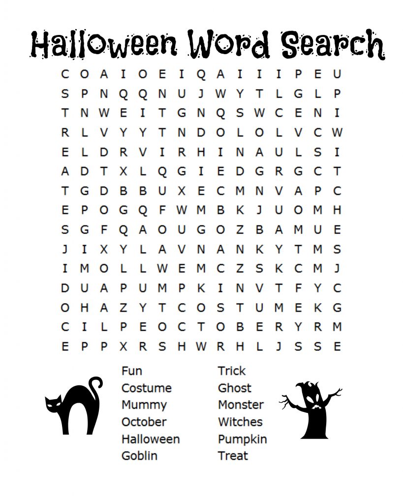 Halloween Word Search 3