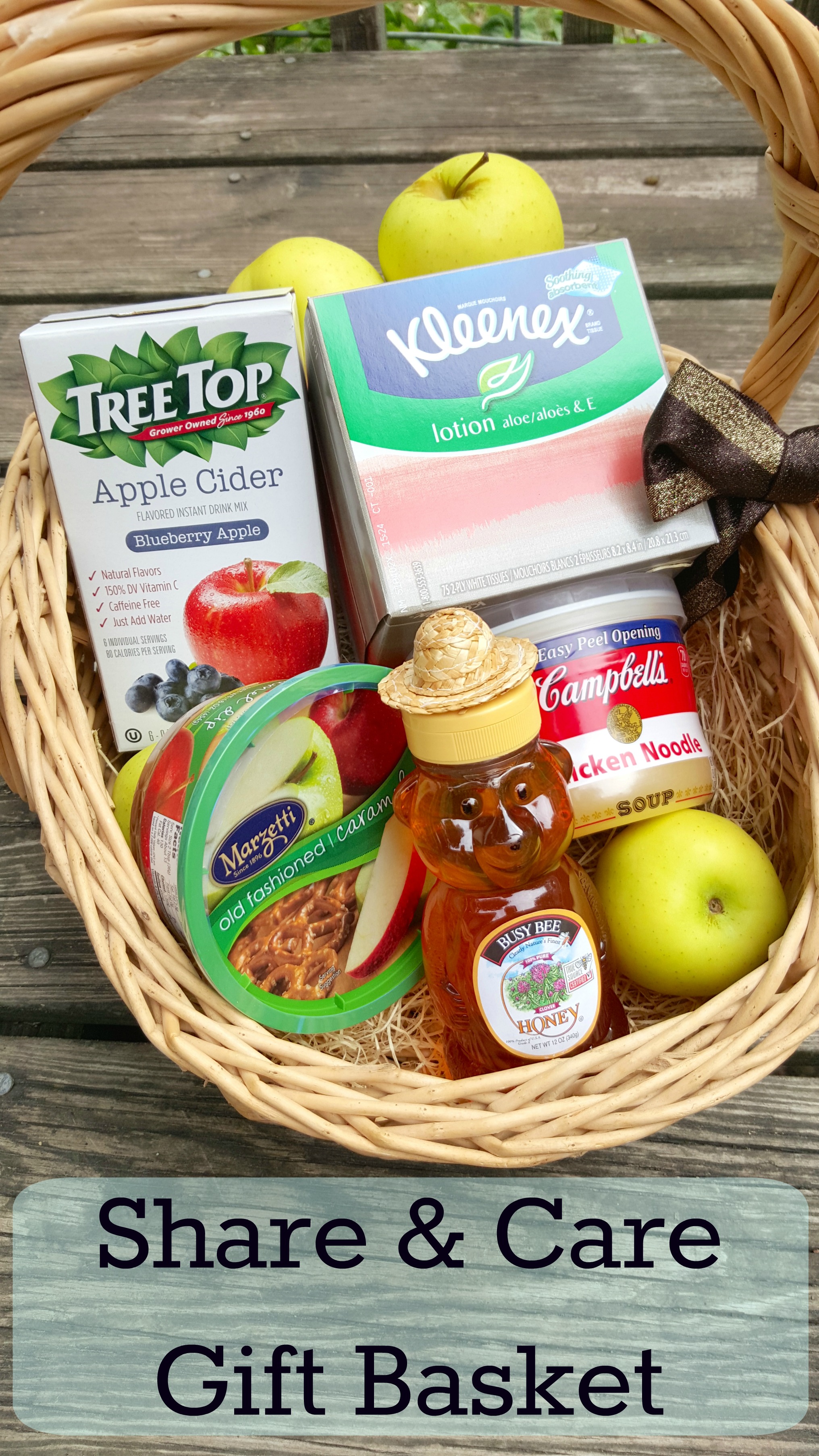 Share & Care Gift Basket with Kleenex Facial Tissue
