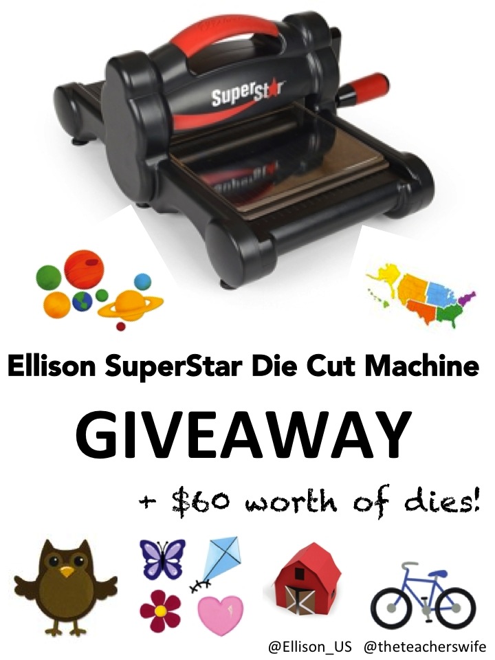 Ellison SuperStar Die Cut Machine giveaway