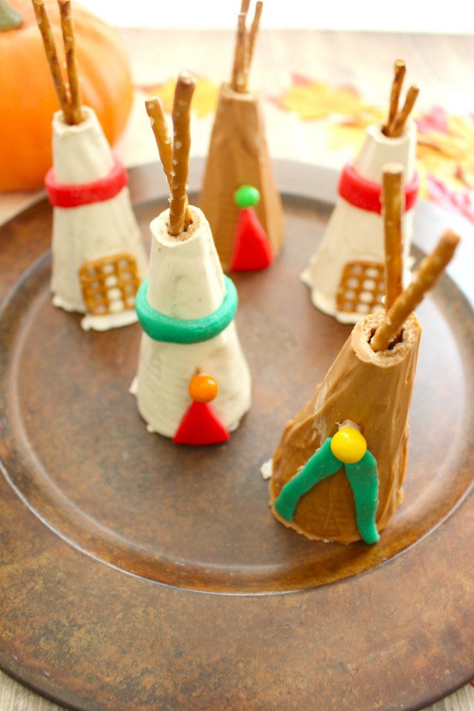 Sugar Cone Teepee Kid's Thanksgiving Party Recipe