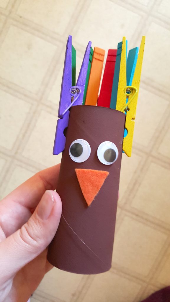 Creative Turkey Toilet Paper Tube Preschool Craft