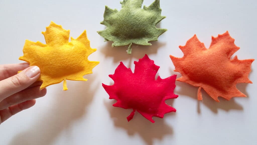 felt fall leaves