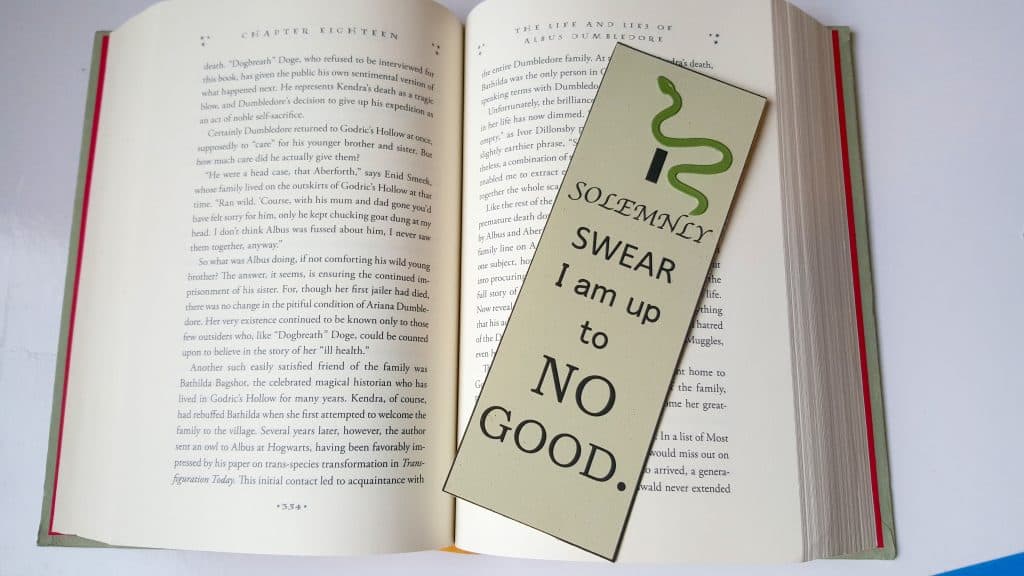Harry Potter inspired bookmarks