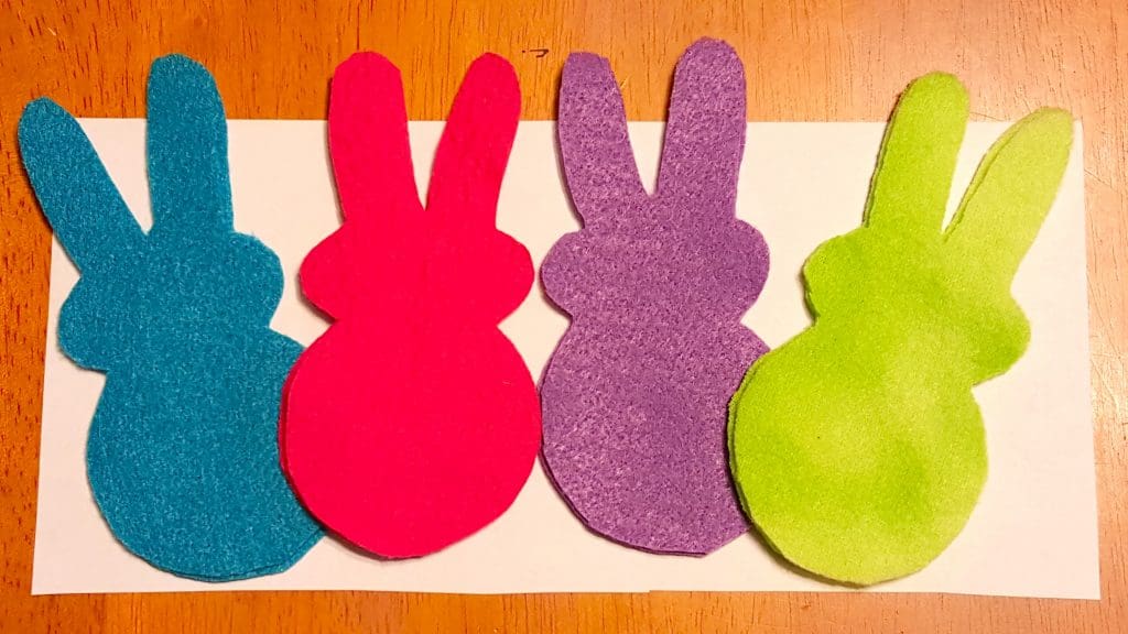 Easter Bunny Felt Toys with Printable Template