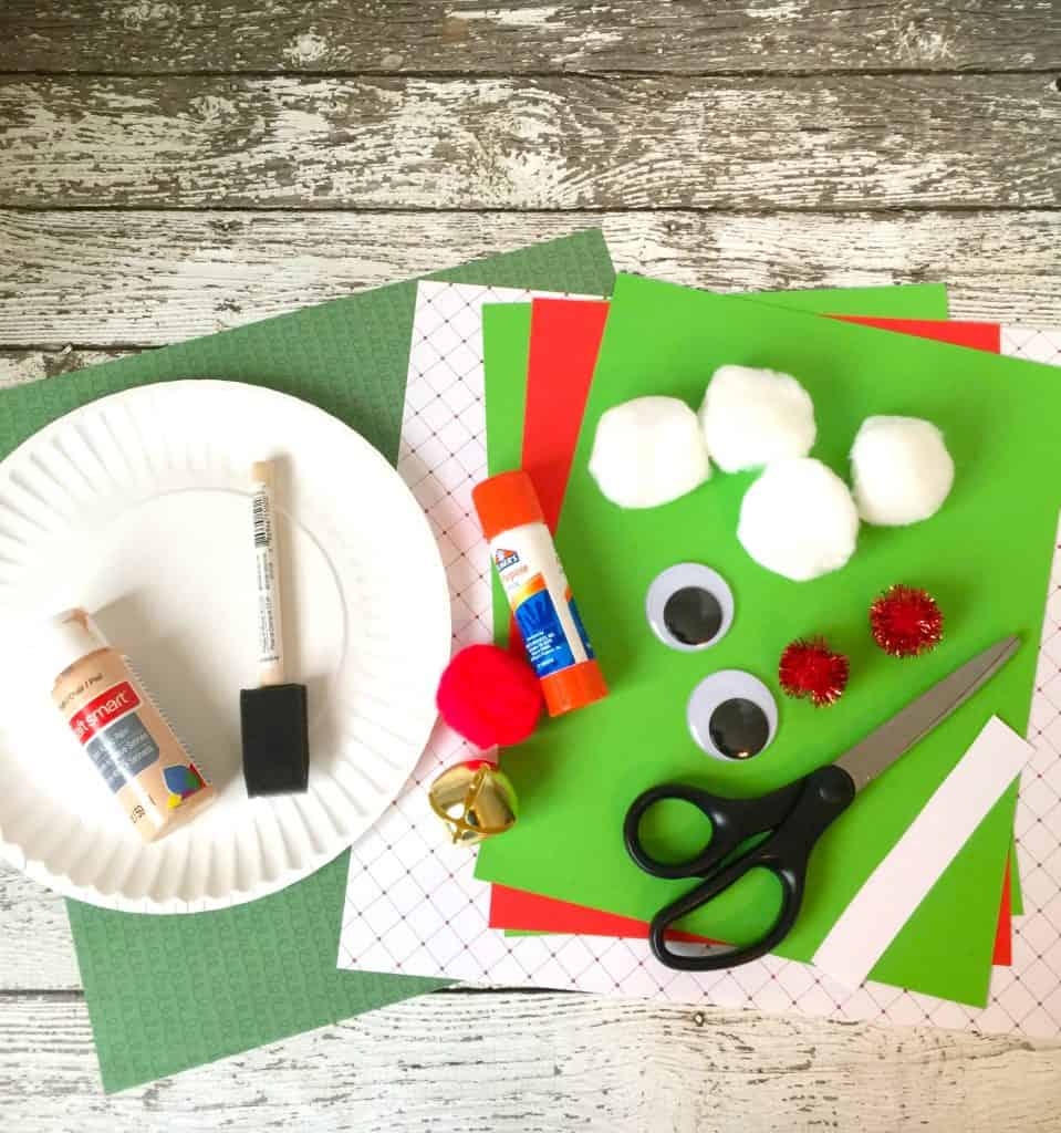 Christmas Elf Paper Plate Craft for Kids