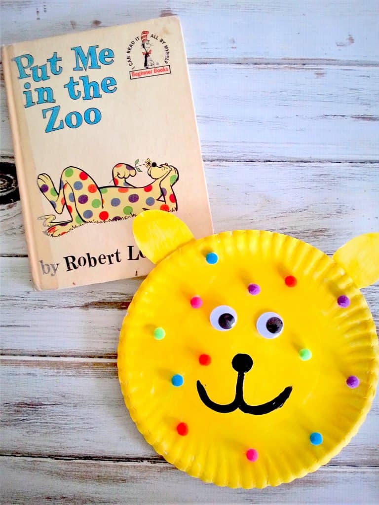 Put Me in the Zoo Paper Plate Children's Book Craft