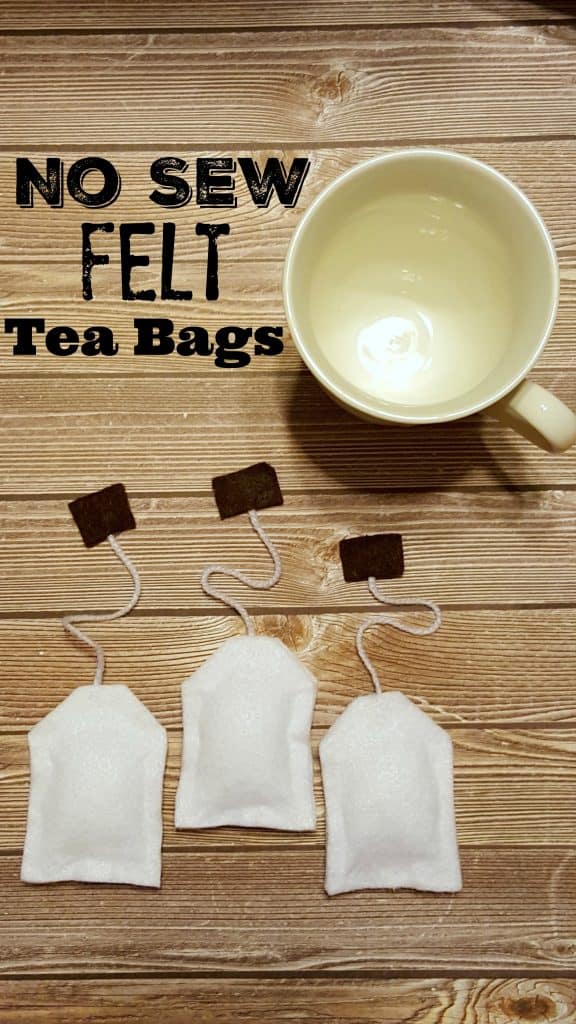 NO Sew Felt Tea Bags Kids Play