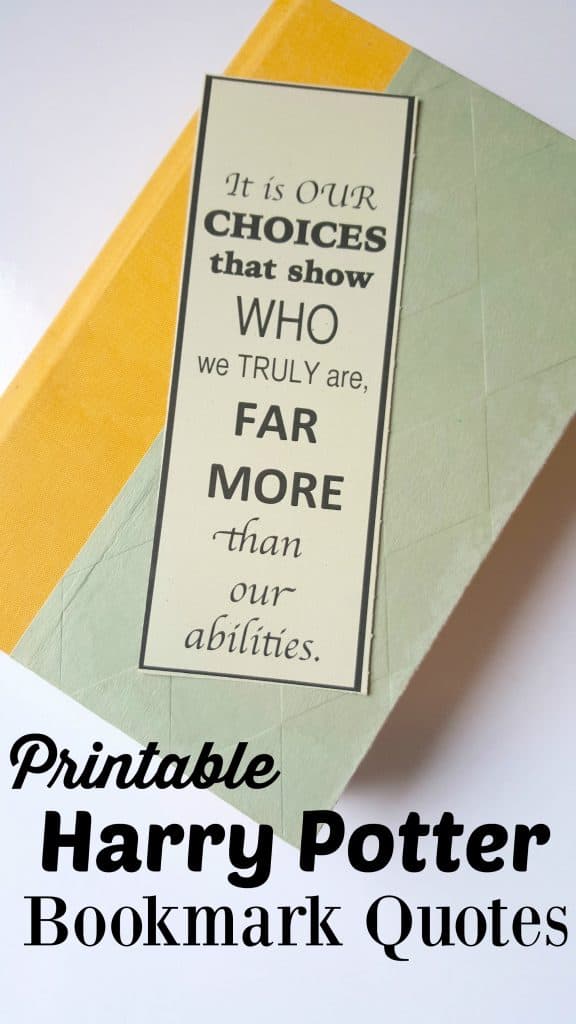 Harry Potter Bookmark • The Printables