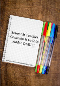 School and Teacher Contests and Grants Added Daily