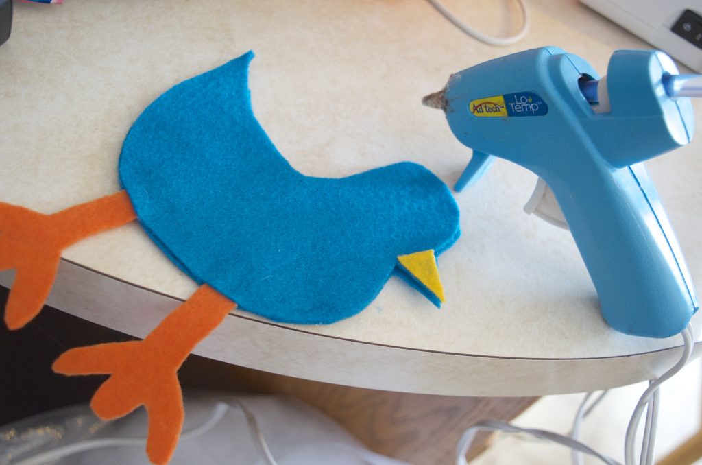 DIY No Sew Felt Pigeon Bird Pretend Play Toy Tutorial