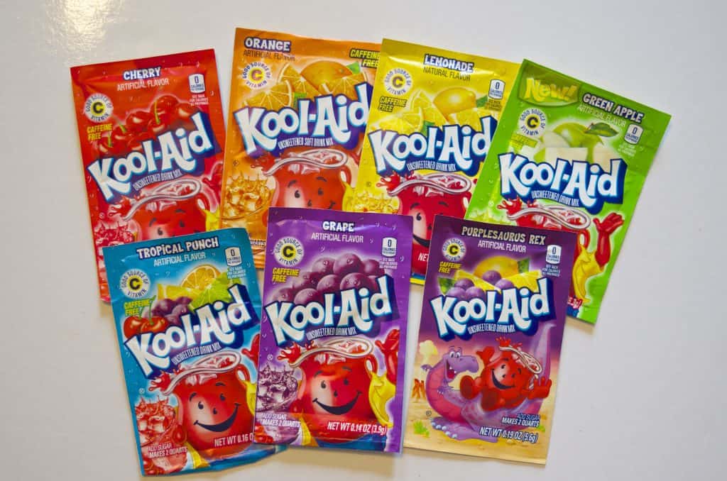 7 packets of kool-aid