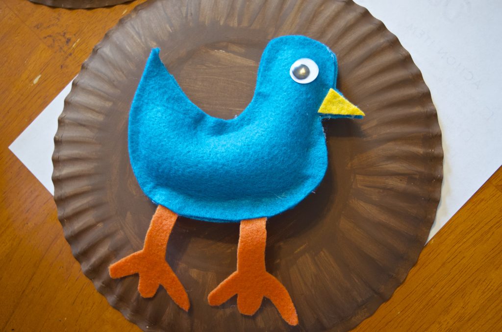 DIY No Sew Felt Pigeon Bird Pretend Play Toy Tutorial