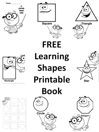 Practicing Shapes Printable Preschool Book