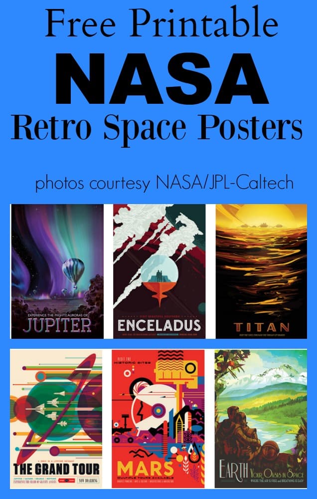 Free Printable NASA Retro Space Posters