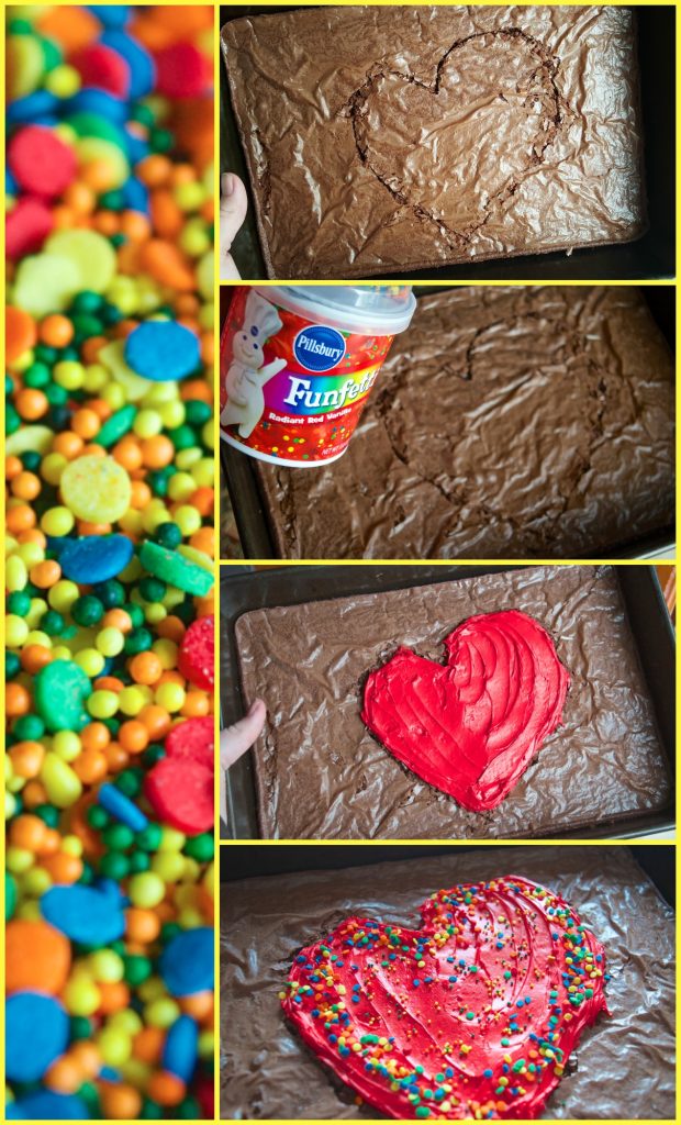 Pillsbury Step by Step Photo Tutorial Heart Brownie