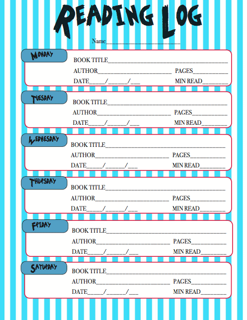 Dr. Seuss Printable READING Log, Bookmarks, and Award Certificates