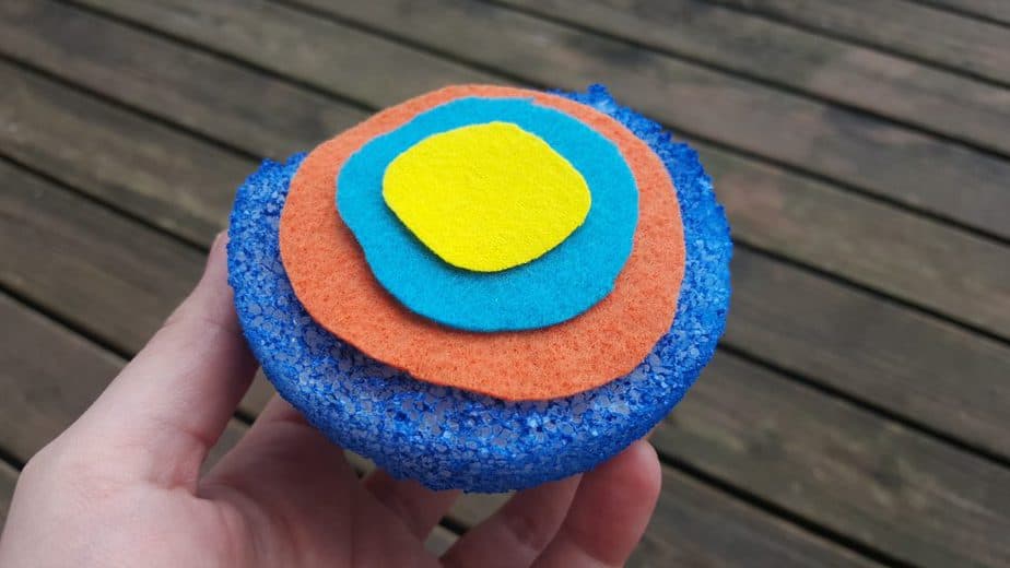 Layers of the Earth Day Craft Foam Ball