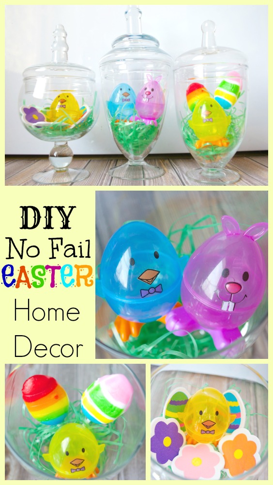 DIY No Fail Easter Home Decor Jars