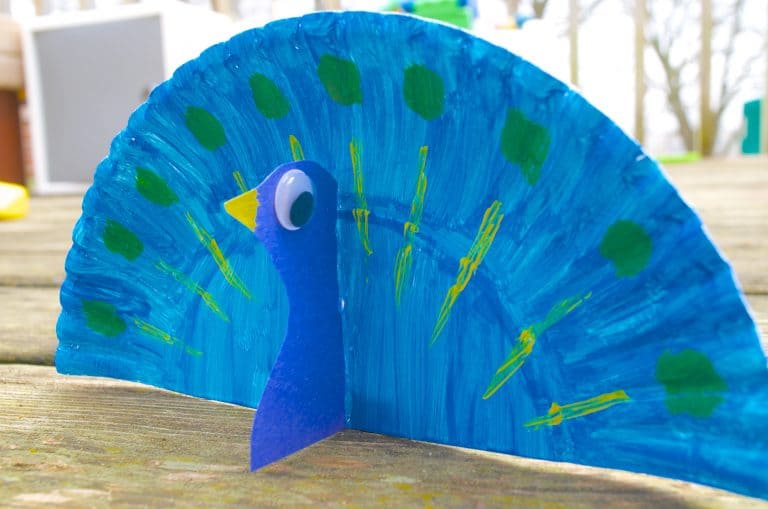 Peacock: Animal Paper Plate Craft for Kids