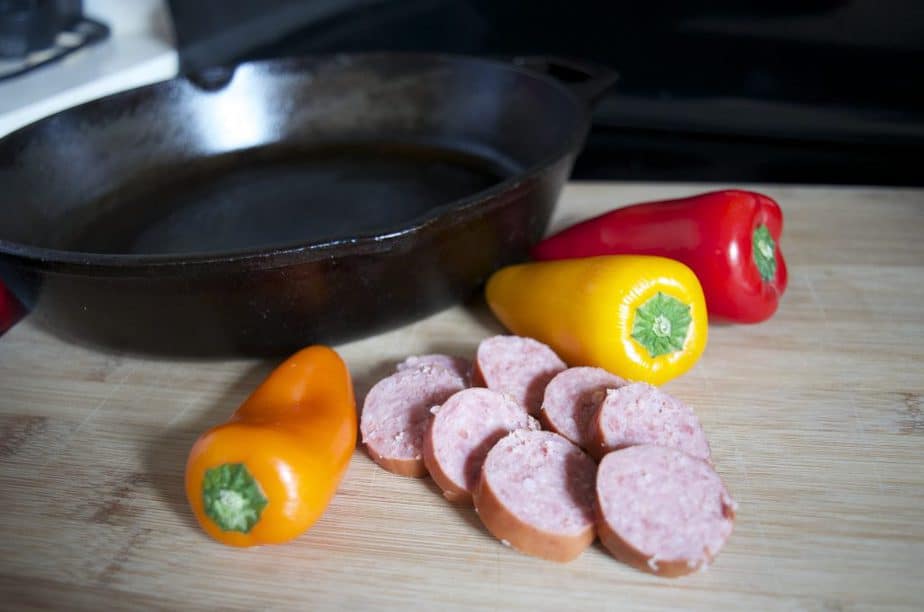 Fiesta Stuffed Mini Peppers with Sausage Skillet Recipe