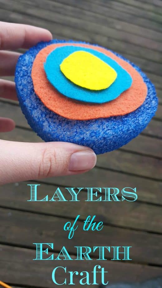Layers of the Earth Day Craft Foam Ball