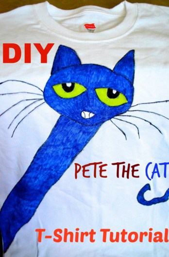 DIY Pete the Cat Tshirt Tutorial