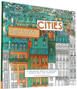 Adult Coloring Book Travel Cities