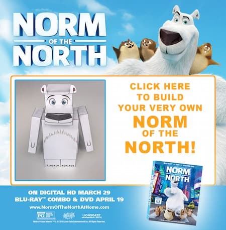 Norm of the North Printable Bear Craft