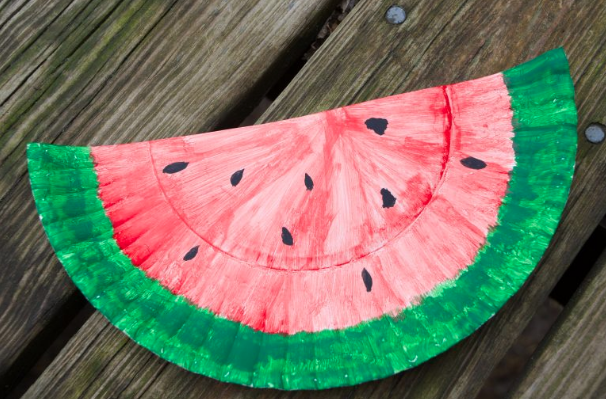 Watermelon Paper Plate Craft & 20+ Recipes & DIY Activities