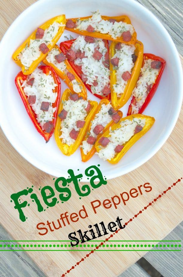 Fiesta Stuffed Mini Peppers with Sausage Skillet Recipe