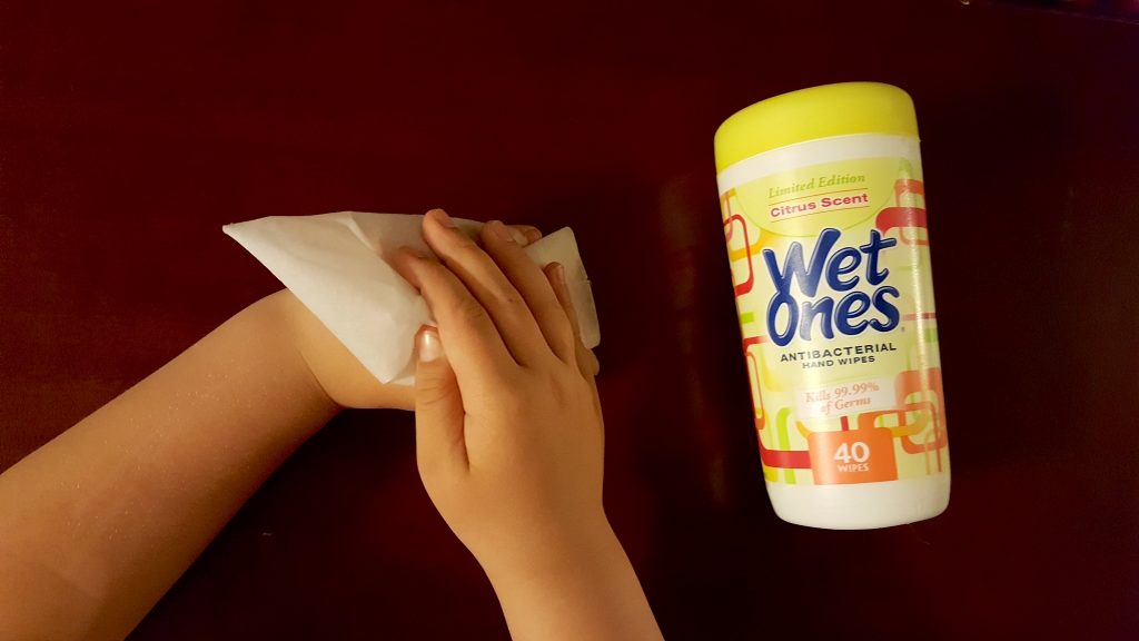 Keeping Hands Sanitized the Easy Way - Wet Ones Antibacterial Hand Wipes