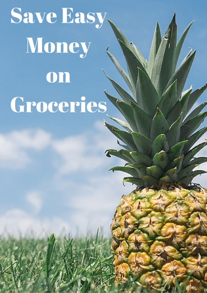 Save Money on Groceries with pineapple in grass
