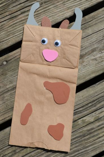 Paper Bag Animal Puppets  TinkerLab