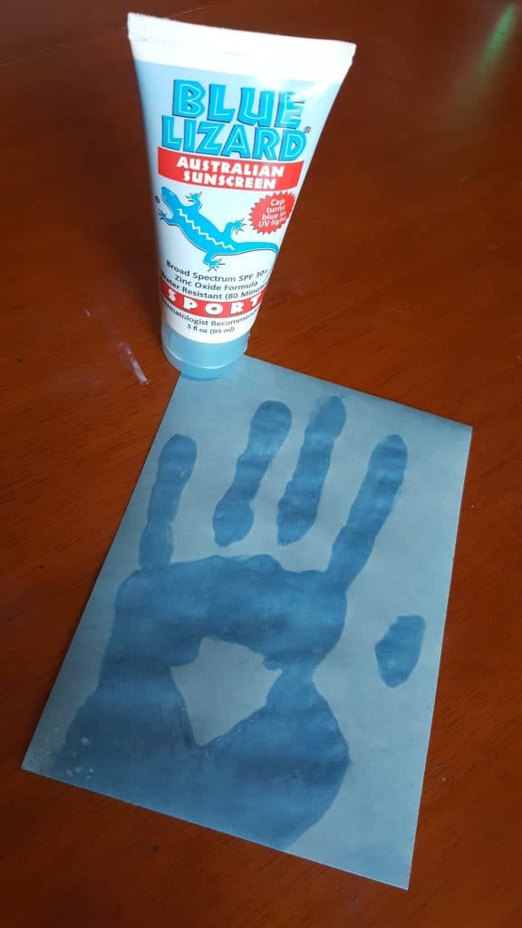 Sunscreen Art & Science Experiments