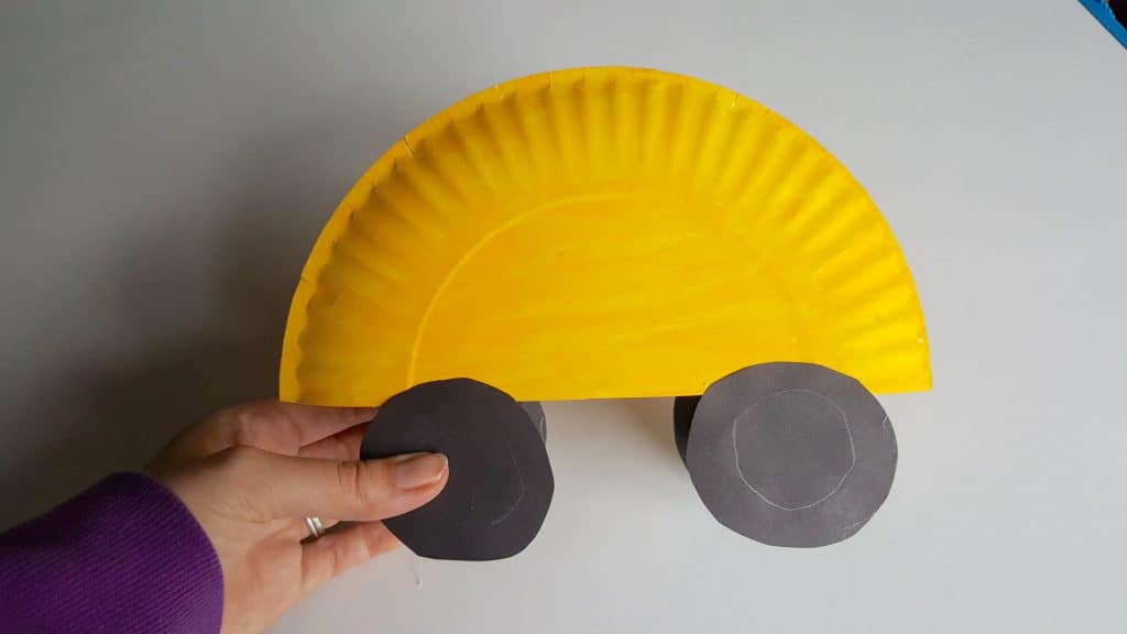 Back to School Bus Paper Plate Craft for Kids