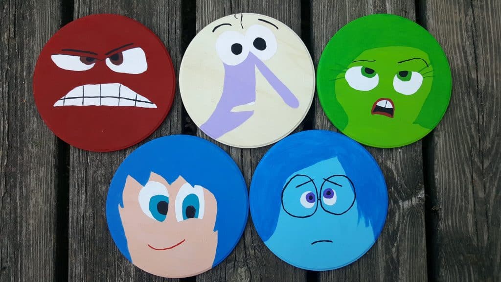 disney pixar inside out characters hand painted