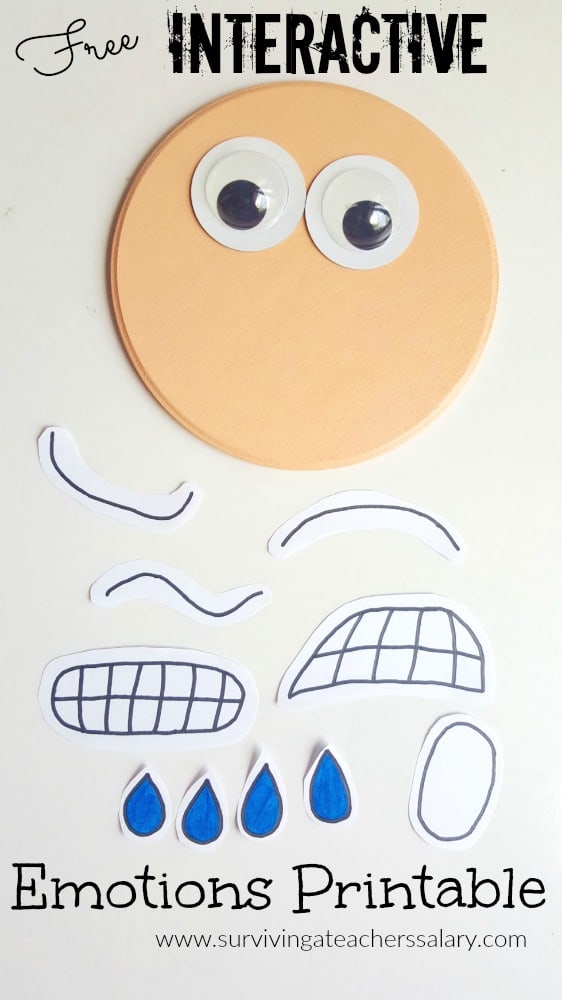 Interactive Printable Emotions Face - Autism & Social ...