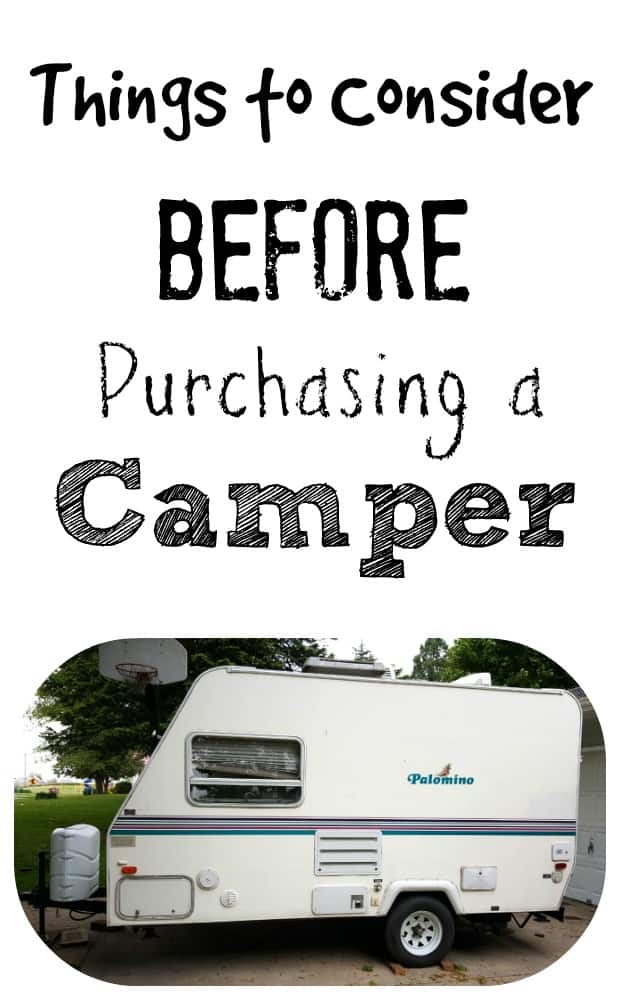 Things to Consider Before Purchasing a Camper