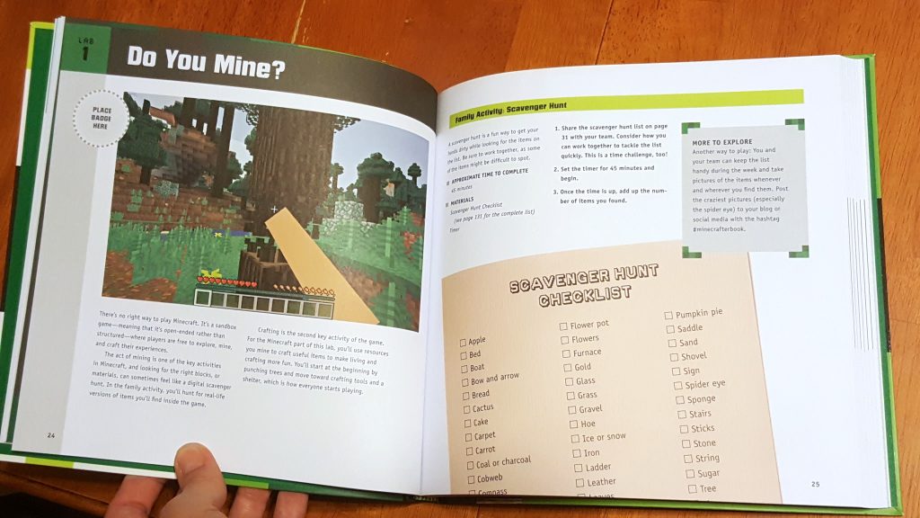 The Unofficial Minecraft Lab book