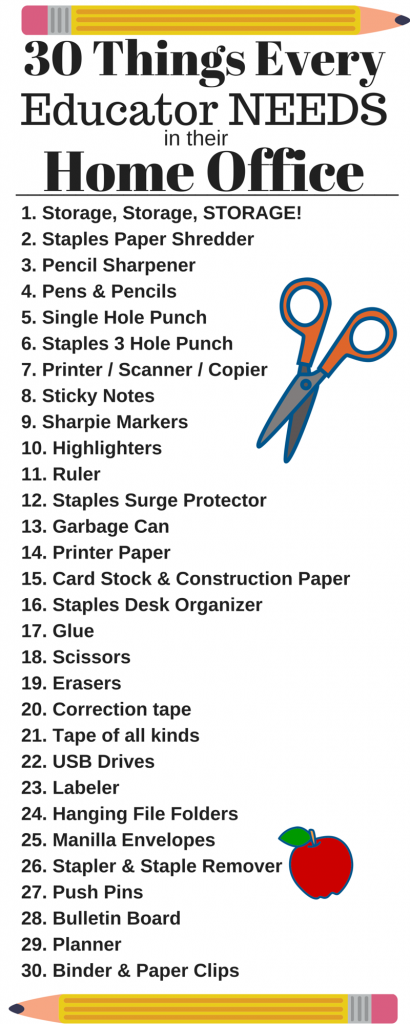 30 Things Every Educator Needs in their Home Office