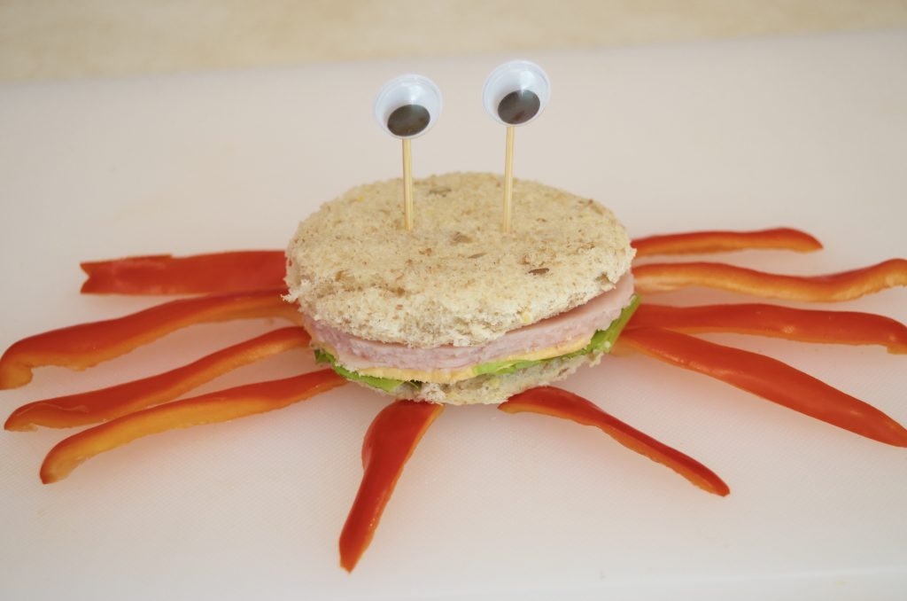 Crab Sandwich Ocean Friends at Lunch