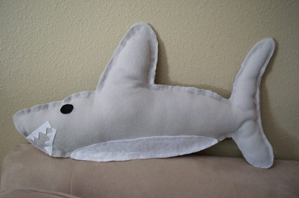 DIY No Sew Shark Plush Toy for Shark Week