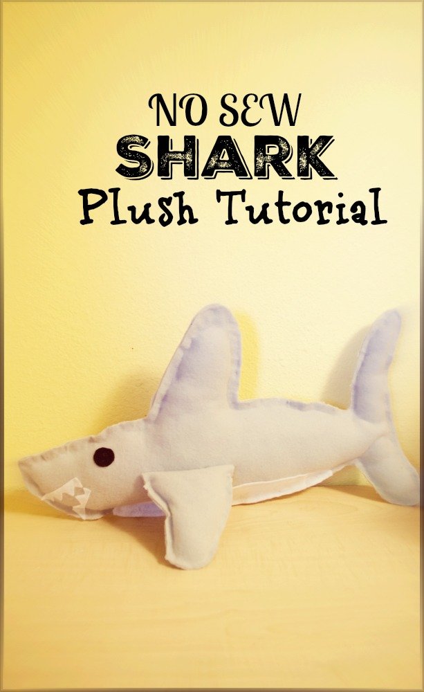 shark plush toy template