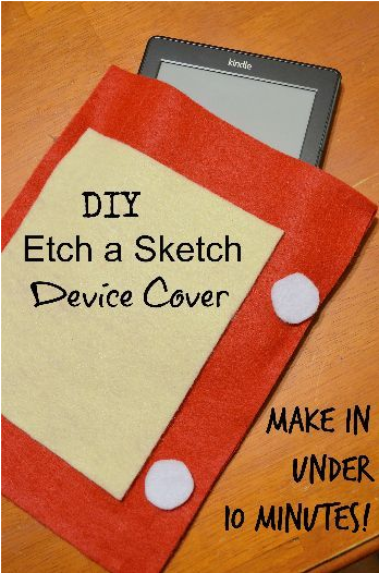 NO SEW Etch a Sketch Kindle E-reader Device Cover Tutorial