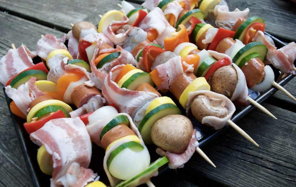 Hearty Sausage & Shrimp Kabobs Recipe