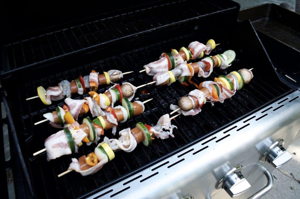 Hearty Sausage & Shrimp Kabobs Recipe