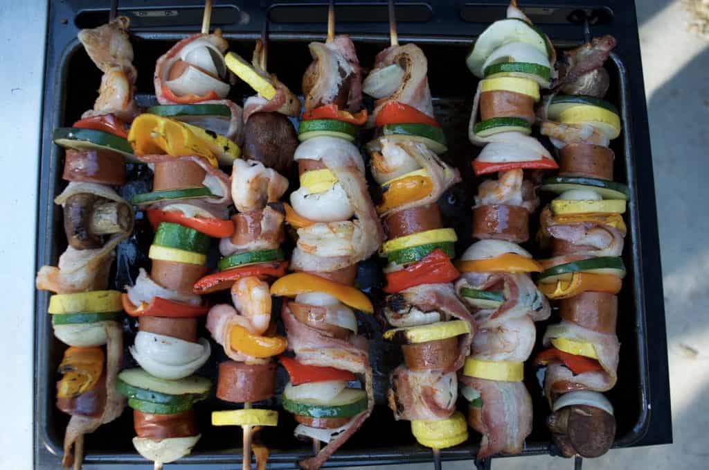 Hearty Sausage & Shrimp Kabobs Recipe