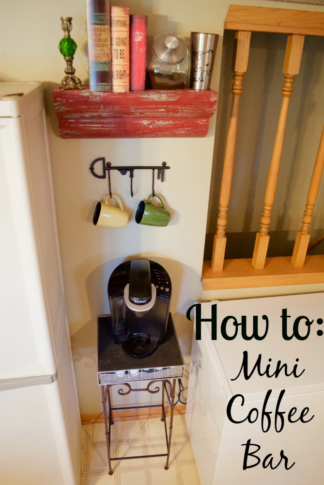 How to: Mini Coffee Bar for Tiny Small Spaces