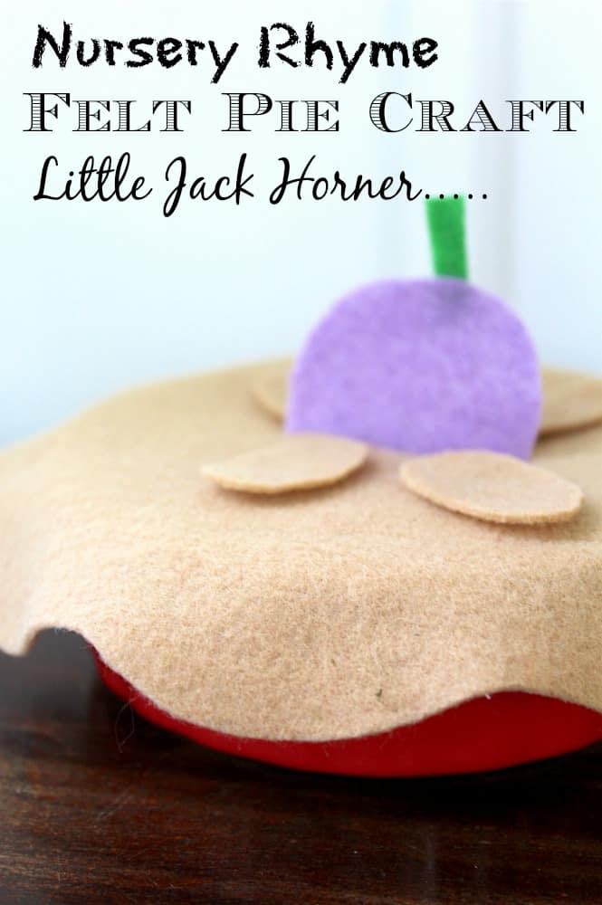 Nursery Rhyme Felt Craft Little Jack Horner