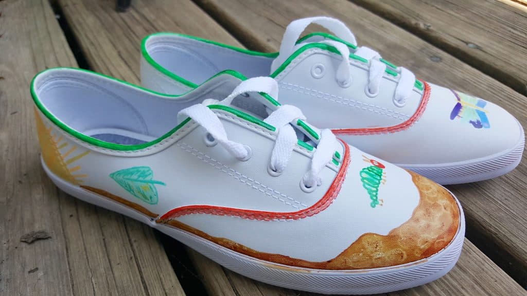 DIY The Very Hungry Caterpillar Shoes Tutorial